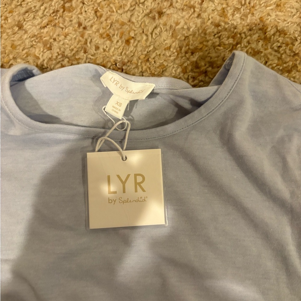 Splendid Pale Blue Crewneck Top - Picture 2 of 2